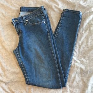 Medium wash blue jeans